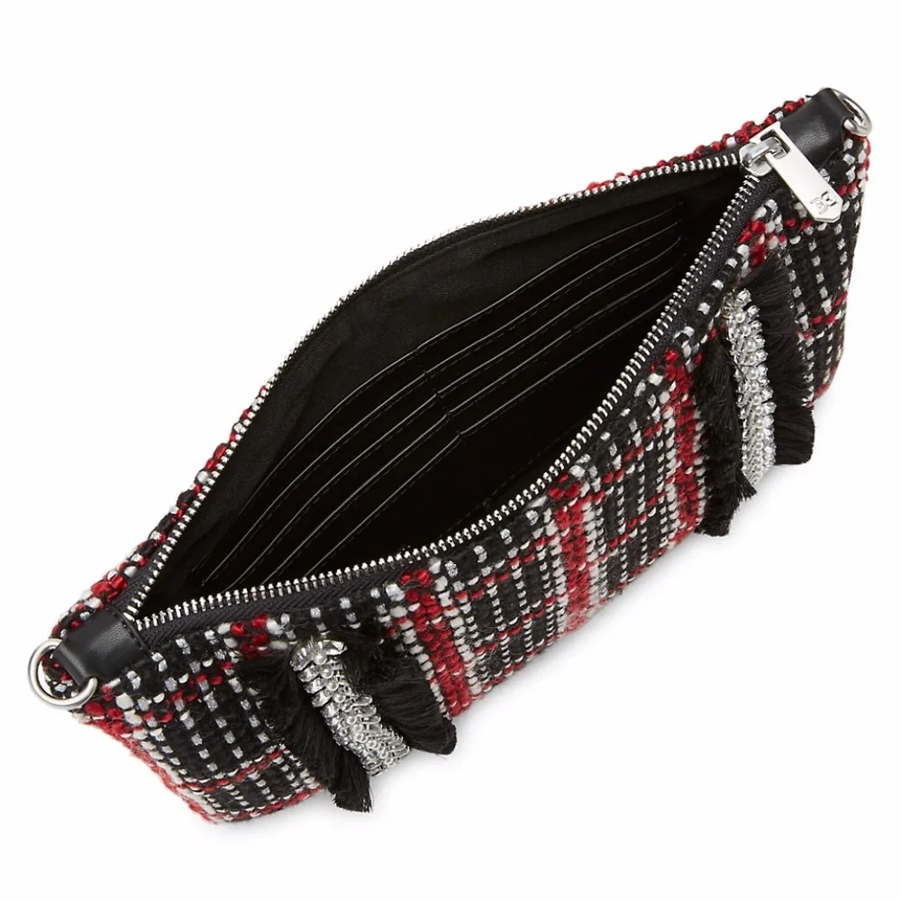 NWT Sam Edelman Swara Embellished Woven Crossbody Bag